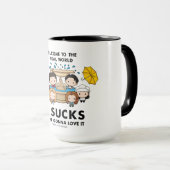 FRIENDS™ | Welcome to the Real World Chibi マグカップ (正面右)