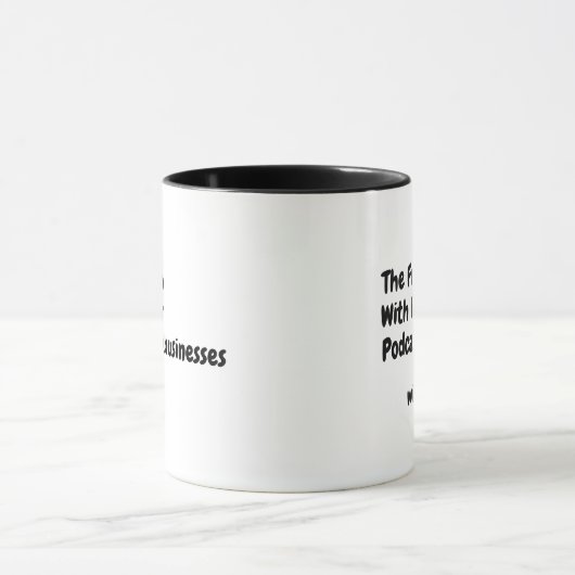 Friends With Business Mug (Black) マグカップ (中央)