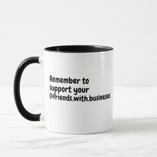 Friends With Business Mug (Black) マグカップ (左)
