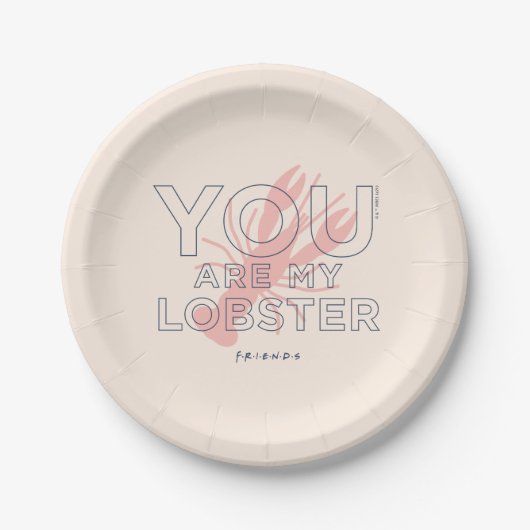FRIENDS™ | You are My Lobster ペーパープレート (正面)