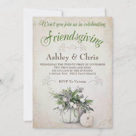 Friendsgivingの招待状-感謝祭 招待状