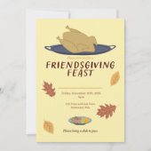 Friendsgiving への招待 招待状 (正面)