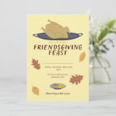 Friendsgiving への招待 招待状 (スタンド正面)