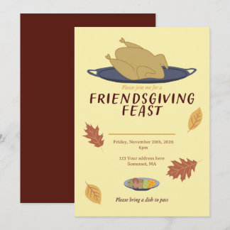 Friendsgiving への招待 招待状
