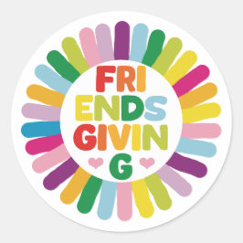 Friendsgiving ラウンドシール