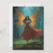 Friendsgiving Enchanted Autumn Fairy Party 招待状 (正面)