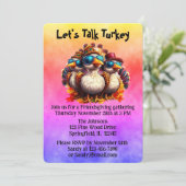 Friendsgiving Funky Thanksgiving Poem 招待状 (スタンド正面)