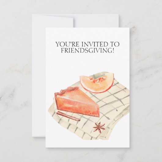 Friendsgiving Invitation for Thanksgiving セーブザデート (正面)