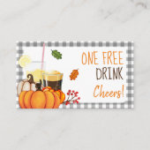 Friendsgiving Potluck Free Drink Card 割引カード (正面)