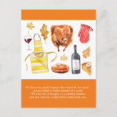 Friendsgiving + Thanksgiving お気に入りのレシピ ポストカード (正面)