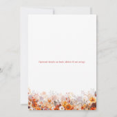 Friendsgiving Thanksgiving Cute Turkey 招待状 (裏面)