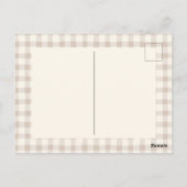 Friendsgiving Thanksgiving Neutral Aesthetic ポストカード (裏面)