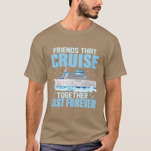 Friendshat Cruiseogether Last Forever Vacation gir Tシャツ (正面)
