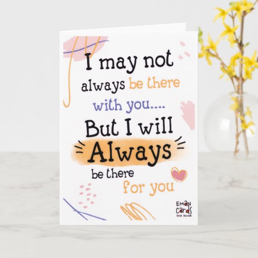 Friendship - Always There for You カード (黄色い花)