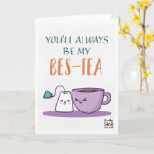 Friendship - Bestie Funny カード (黄色い花)