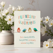 Friendship Birds Shared Laughter and Support カード
