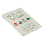 Friendship Birds Shared Laughter and Support  マグネット (右側)