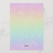 Friendship Bracelet Girls Birthday Era Party  招待状 (裏面)