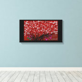 Friendship Bracelets Tree キャンバスプリント (インサイチュ (ウッドフロア))