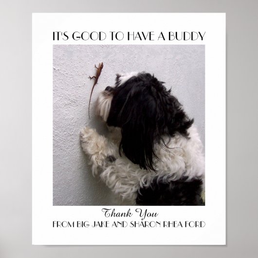 Friendship Buddy Poster with My Dog ポスター (正面)