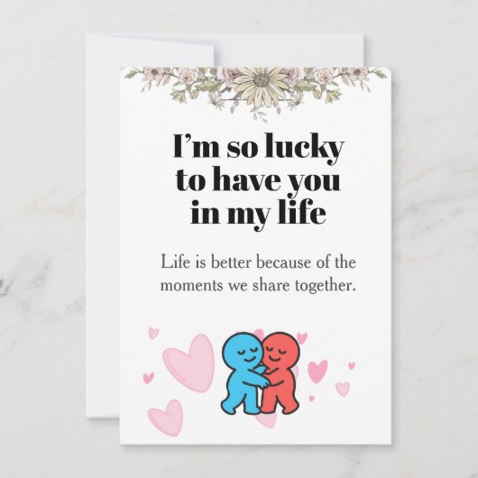 Friendship card, Best friend gift, Greeting card シーズンカード (正面)