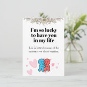 Friendship card, Best friend gift, Greeting card シーズンカード (スタンド正面)