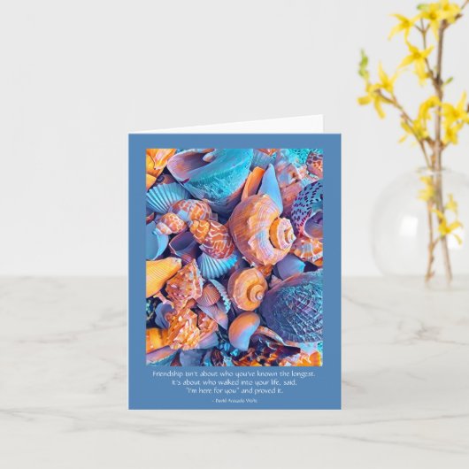 Friendship Card with Seashells image カード (黄色い花)