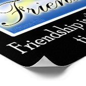 Friendship - Chinese Symbol ポスター (角)