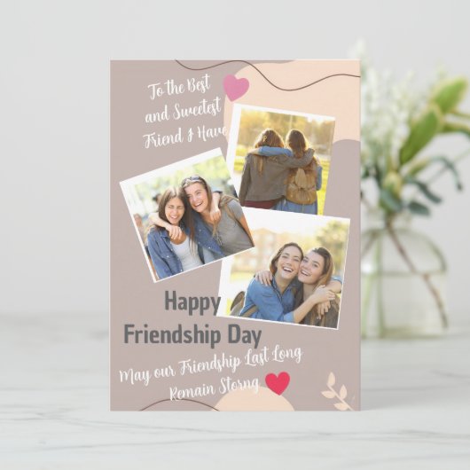 Friendship Day Invitation card 招待状 (スタンド正面)
