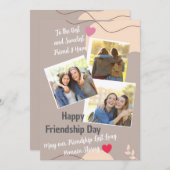 Friendship Day Invitation card 招待状 (正面/裏面)