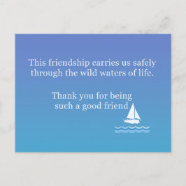 Friendship Greeting Card To Say "Thank you"  ポストカード