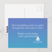 Friendship Greeting Card To Say "Thank you"  ポストカード (正面/裏面)
