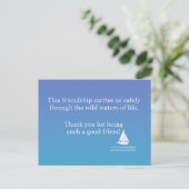 Friendship Greeting Card To Say "Thank you"  ポストカード (スタンド正面)