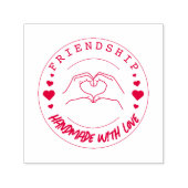 Friendship Handmade with Love Craft Stamp– セルフインキングスタンプ (デザイン)