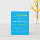 Friendship is a Resting Place Note Card カード (黄色い花)