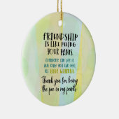 Friendship Is Like Peeing Your Pants セラミックオーナメント (右)