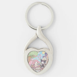friendship keychains my melody and kuromi cute キーホルダー