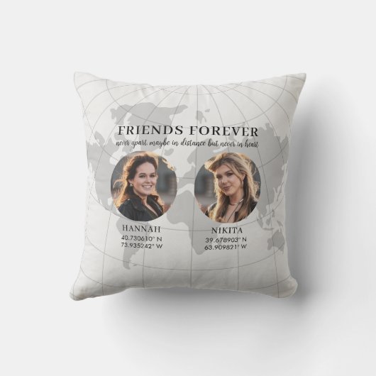Friendship Long Distance Photo Keepsake クッション (裏面)