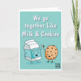 Friendship - Milk & Cookies Funny カード