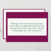 Friendship Poem サンキューカード (正面/裏面)