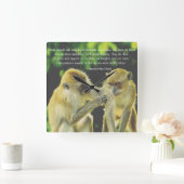 Friendship Quote by Vincent van Gogh スクエア壁時計 (ホーム)