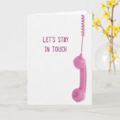 Friendship Stay In Touch Phone カード (黄色い花)