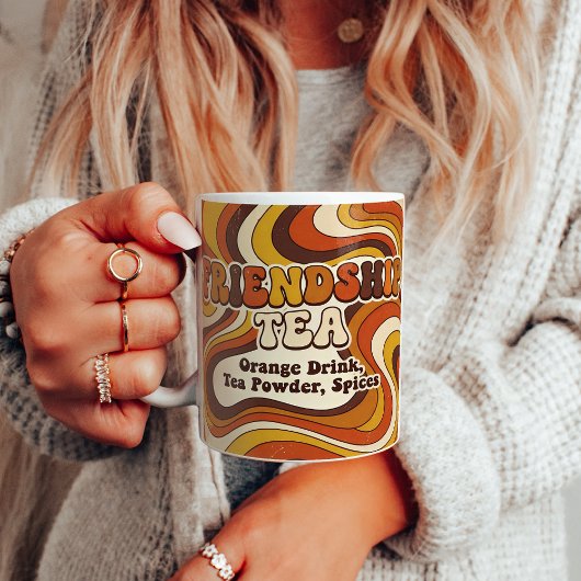 Friendship Tea Groovy Recipe Art コーヒーマグカップ