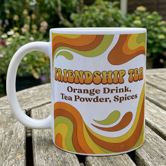 Friendship Tea Mix Recipe Groovy Retro Style コーヒーマグカップ