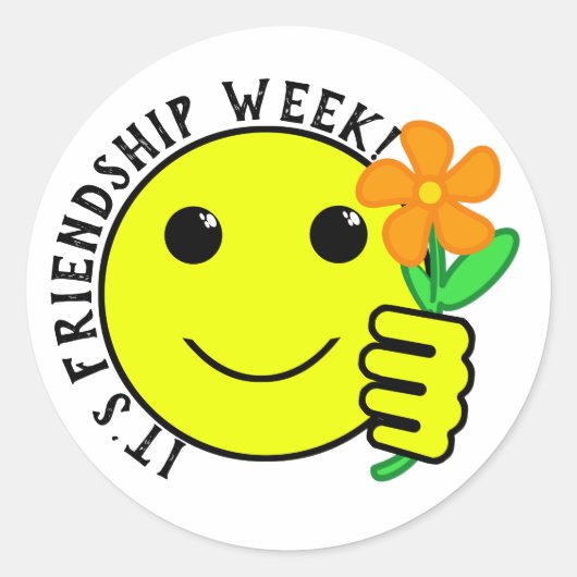 Friendship Week ラウンドシール (正面)