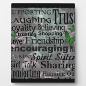 Friendship Word Art フォトプラーク (正面)