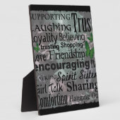 Friendship Word Art フォトプラーク (側面)