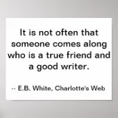 Friendship/Writer Quote, Charlettes Web Poster ポスター (正面)