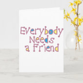 **FRIENDSHP DAY*** 「今までの友人」を持っ最高のています* カード (黄色い花)