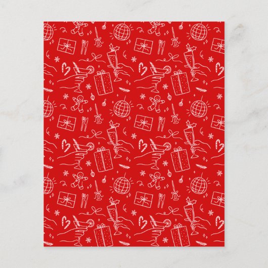 Friendsmas Doodleお洒落クリスマスパーティー予算 (裏面)